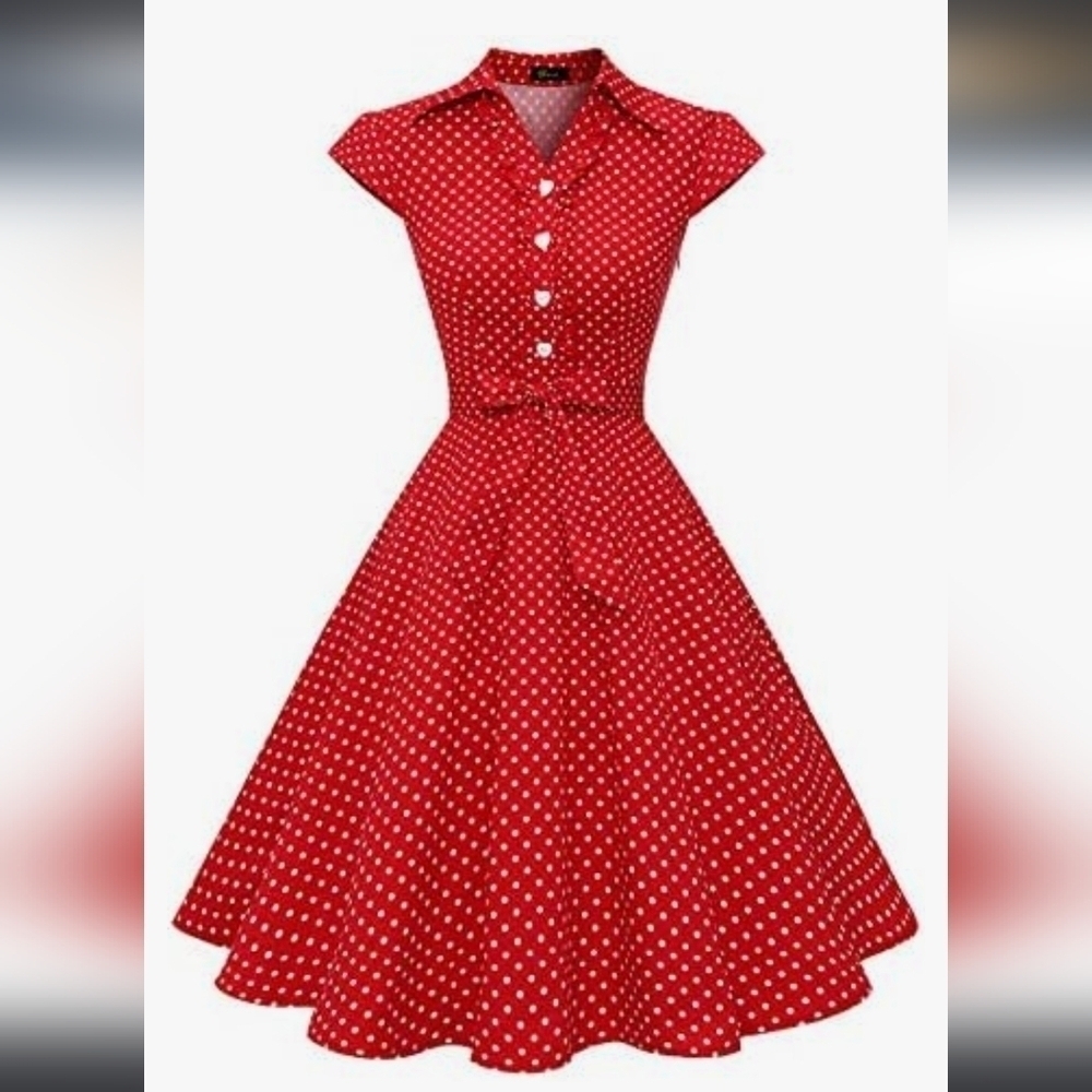 Wedtrend 1950's Retro Rockabilly Dress - Size S (US 2)